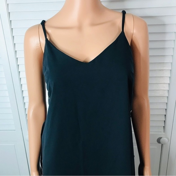 2/$25 ASOS Dark Gray Spaghetti Strap Dress Size 2 - Picture 2 of 8